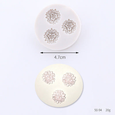 Molde de Silicona para Fondant con Diseño de Flores de Rosa - Image 5
