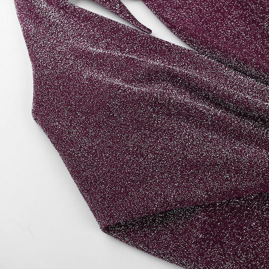 Vestido Halter de Seda Brillante con Bolsillo y Cuello - Falda Ajustada Femenina - Image 5