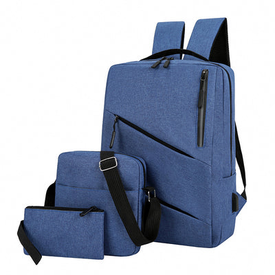 Mochila de Gran Capacidad Impermeable para Computadora - Diseño Minimalista de 3 Piezas - Image 9