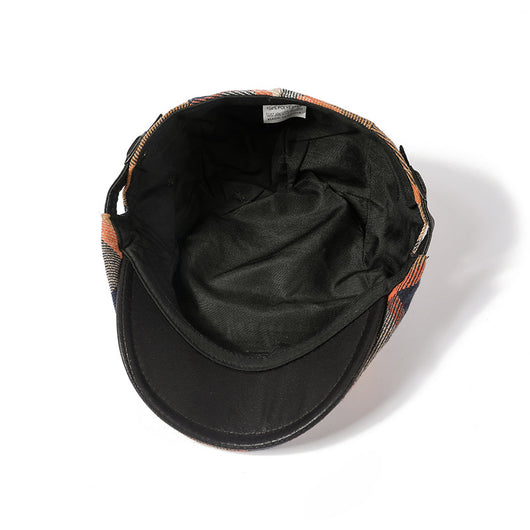 Gorra de Cuadros Artística de Algodón Retro - Image 4