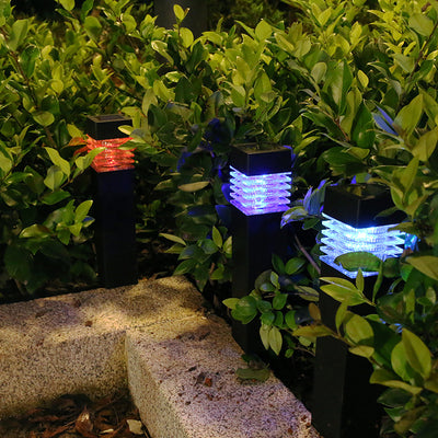 Lámpara Solar de Jardín Empotrable para Patio y Exterior