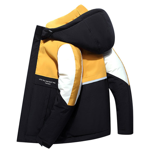 Chaqueta de Plumón Blanco con Capucha para Trabajo - Resistente y Cálida - Image 6