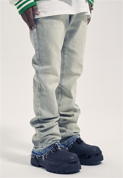 Jeans Slim Fit Flare Desgastados Trendy para Hombre - Image 5