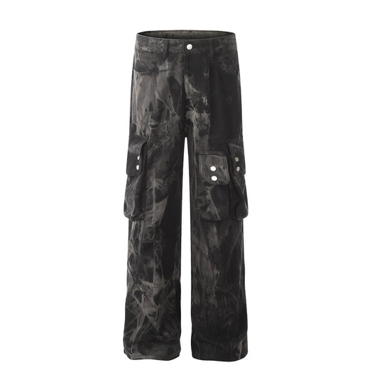 Pantalones Cargo Denim de Pierna Ancha para Hombre - Image 15