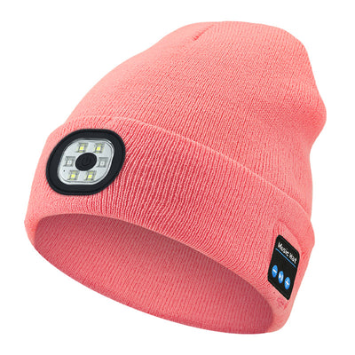 Gorro Tejido LED Recargable con Luz Removible y Lavable - Image 9
