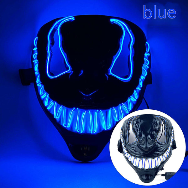 Máscara LED Luminosa de Horror para Fiestas de Baile Halloween - Image 3
