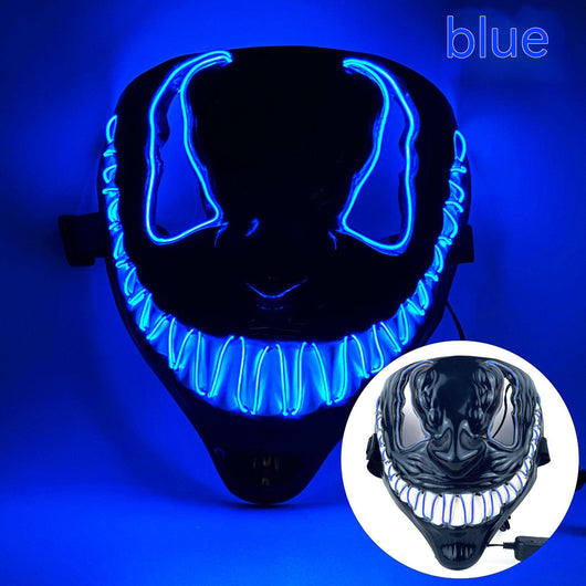 Máscara LED Luminosa de Horror para Fiestas de Baile Halloween - Image 3