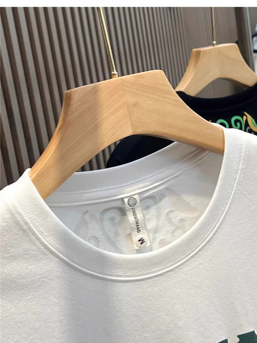Camiseta Manga Corta con Letras para Hombre - Estilo Urban - Image 4
