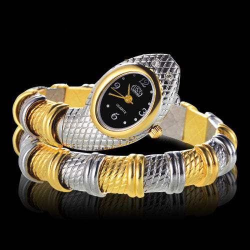 Reloj Pulsera Lujo Serpiente con Diamantes Personalizados - Image 6