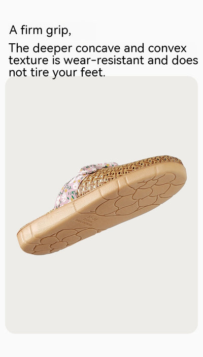 Pantuflas de Lino y Pasto para Mujer - Antideslizantes para Casa - Image 10