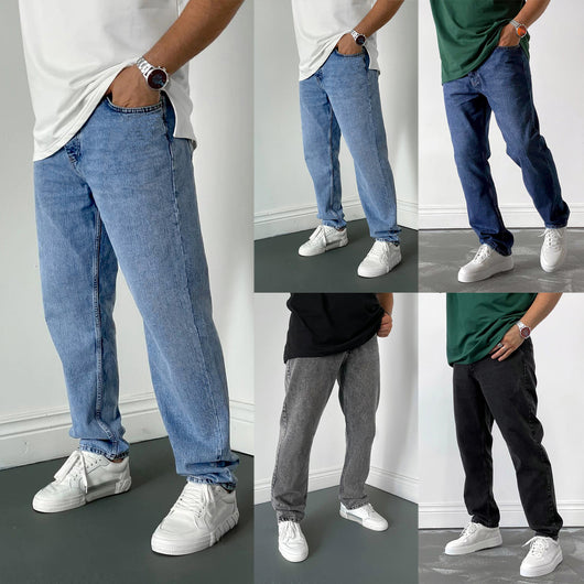 Pantalones Vaqueros Rectos Jindian para Hombre - Diseño Clásico en 4 Colores - Image 7