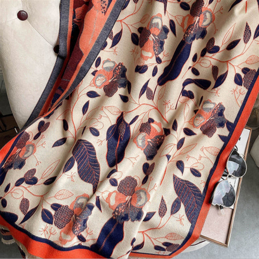 Chal Decorativo de Jacquard con Borlas para Mujer - Image 2