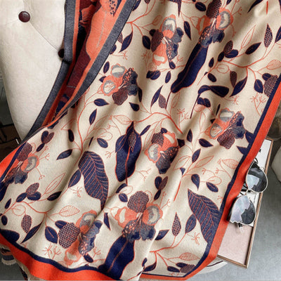 Chal Decorativo de Jacquard con Borlas para Mujer - Image 2