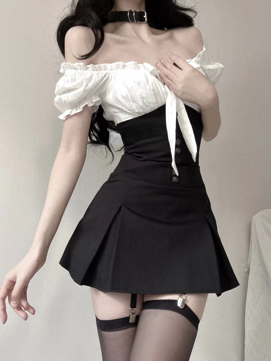 Conjunto Falda con Tirantes y Blusa Estival Dulce - Image 7