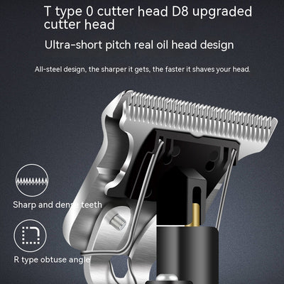 Cortadora de Cabello Profesional Retro con Grabado - Máquina de Afeitar Eléctrica de Precisión - Image 3