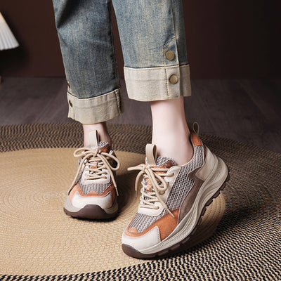 Tenis Retro Casual de Suela Suave para Mujer