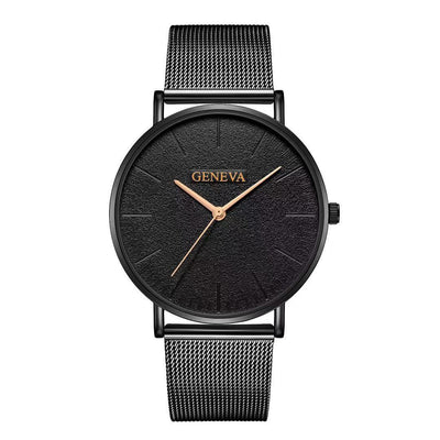 Reloj de Acero Inoxidable Geneva para Hombre con Malla Metálica - Image 11