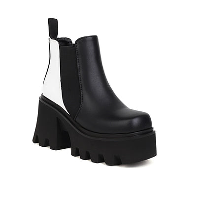Botas Cortas Punk con Suela Gruesa para Otoño e Invierno - Image 12