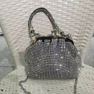 Bolso de Mano Joyero con Cristales Brillantes Completos - Image 3