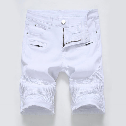 Shorts Denim Slim Stretch con Cierre - Image 2