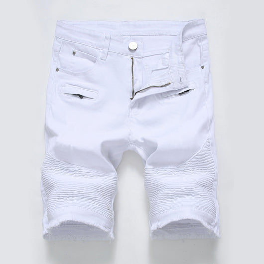 Shorts Denim Slim Stretch con Cierre - Image 2