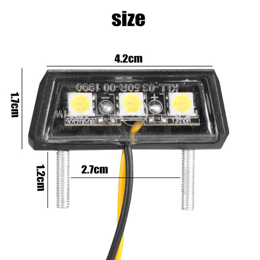 Luz LED para Placa de Matrícula de Motocicleta - Diseño Moderno y Funcional