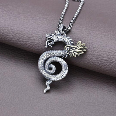 Dije Dragón Ala Plata S925 Estilo Nacional Personalizado - Image 3