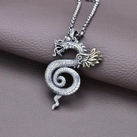 Dije Dragón Ala Plata S925 Estilo Nacional Personalizado - Image 3