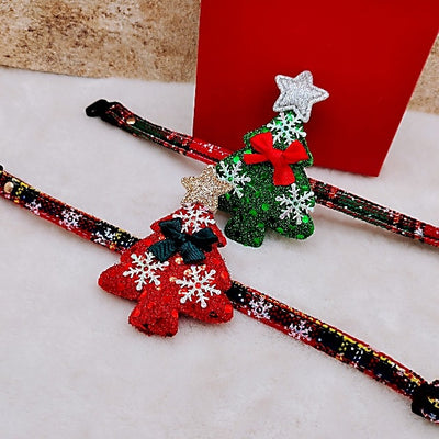 Collar de Lona para Mascota con Copo de Nieve Navideño - Image 3
