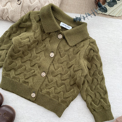 Conjunto de Cardigan y Jumper Unisex Estilo Europeo para Bebé - Image 12