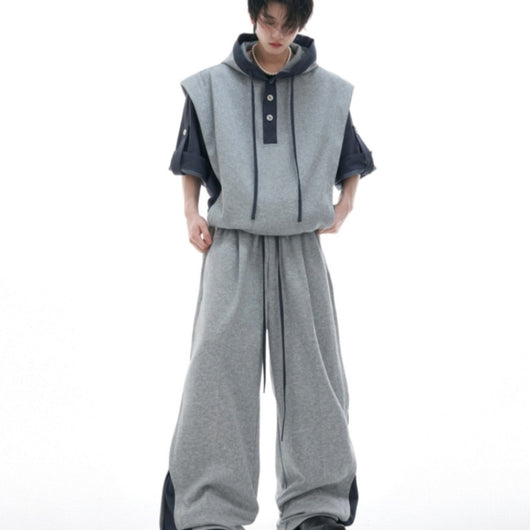 Conjunto Deportivo Casual con Capucha y Costuras en Relieve - Image 16