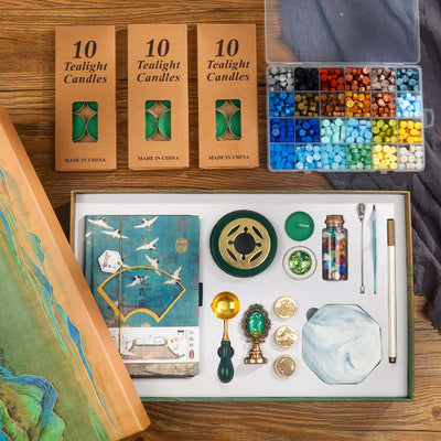 Set Completo de Sellos de Cera Retro Vintage - Kit DIY Artesanal con Diseños Antiguos