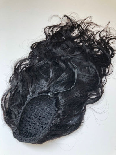 Peluca de Cola de Caballo Cabello Natural Degradado con Curva Suave - Image 5