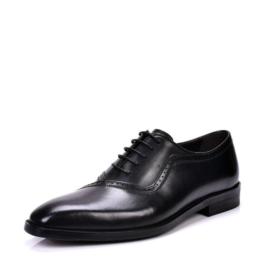 Zapatos de Cuero Clásicos para Hombre con Punta Puntiaguda - Primavera y Otoño - Image 2