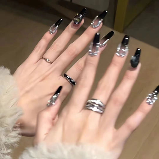 Uñas Postizas Cat Eye Rubor - Parches de Manicura Lista para Usar - Image 50