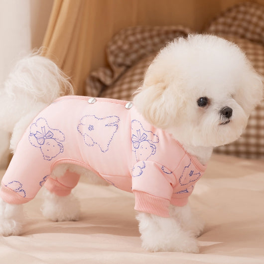 Abrigo de Algodón para Perros - Diseño Osito Impreso para Otoño e Invierno - Image 26