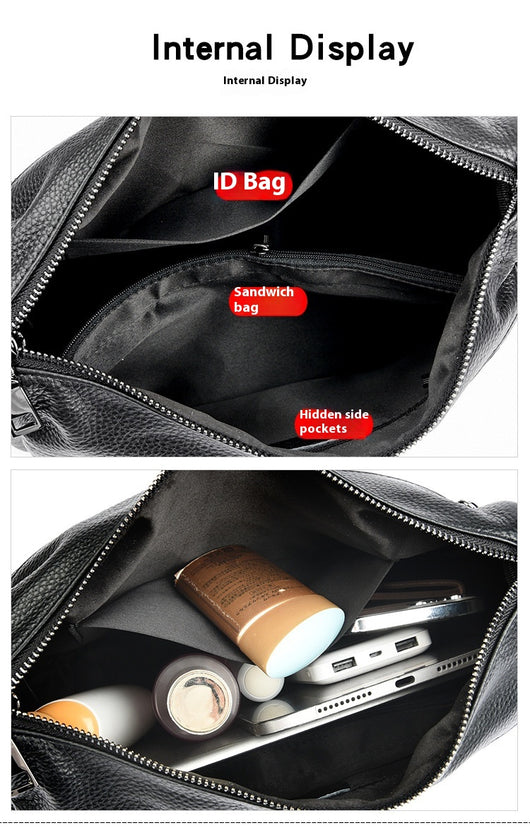 Bolso Mensajero de Cuero Genuino Primera Capa - Estilo Profesional - Image 37