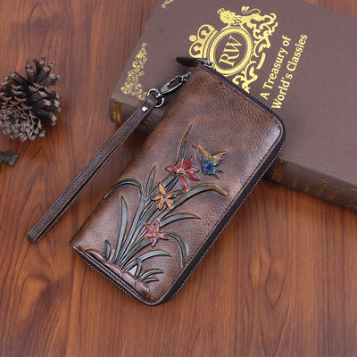 Cartera Larga Retro con Múltiples Compartimentos - Image 2