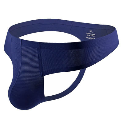 Calzoncillo Tipo Tanga para Hombre Bajo Sexy Sin Costuras con Rayas - Image 2