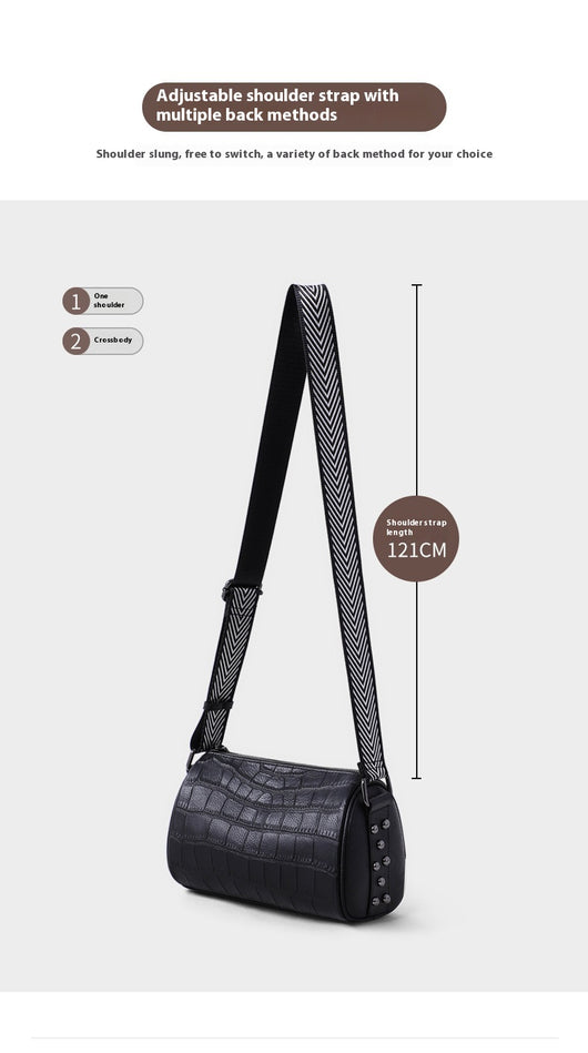 Bolsa Mensajera de Cuero con Correa Ancha - Estilo Casual - Image 13