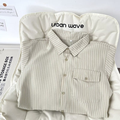 Chaqueta Camisa Manga Larga Retro para Hombre - Image 4