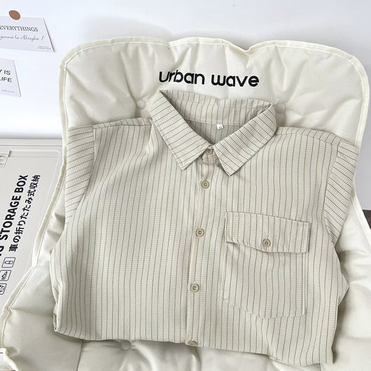 Chaqueta Camisa Manga Larga Retro para Hombre - Image 4