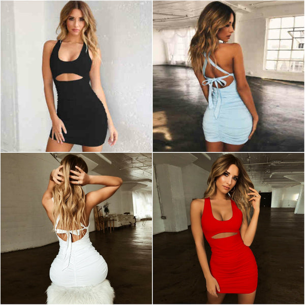 Vestido Plisado con Cordones para Mujer - Diseño Elegante y Seductor
