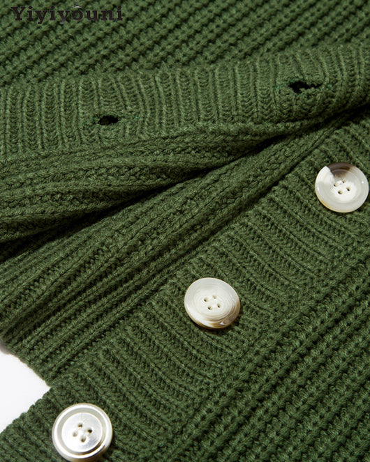 Cardigan Suelto Cuello V para Mujer - Otoño e Invierno - Image 23