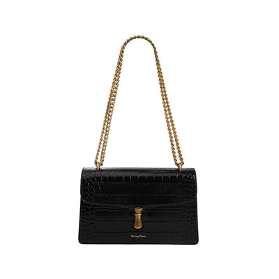 Bolso de Cuero One-Shoulder con Cadena para Mujer - Image 10
