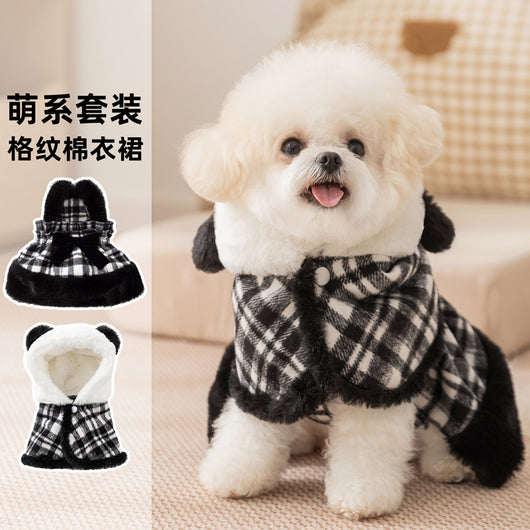 Conjunto de Abrigo y Falda para Perros Pequeños - Ropa Térmica de Invierno para Bichón Frisé y Gatos - Image 17