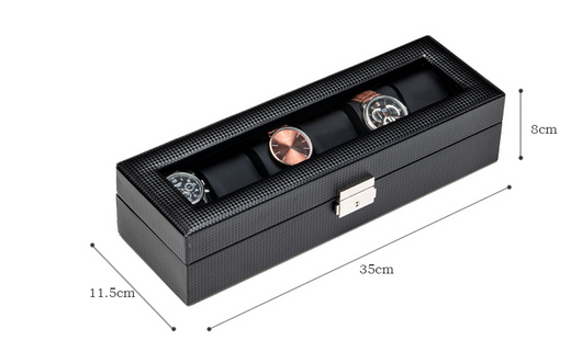 Estuche para Reloj en Fibra de Carbono y Cuero - Image 6