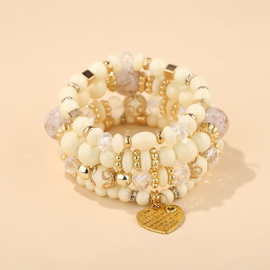 Pulsera de Cristal Cuarzo Melocotón con Corazón - Joya Elegante para Mujer - Image 27