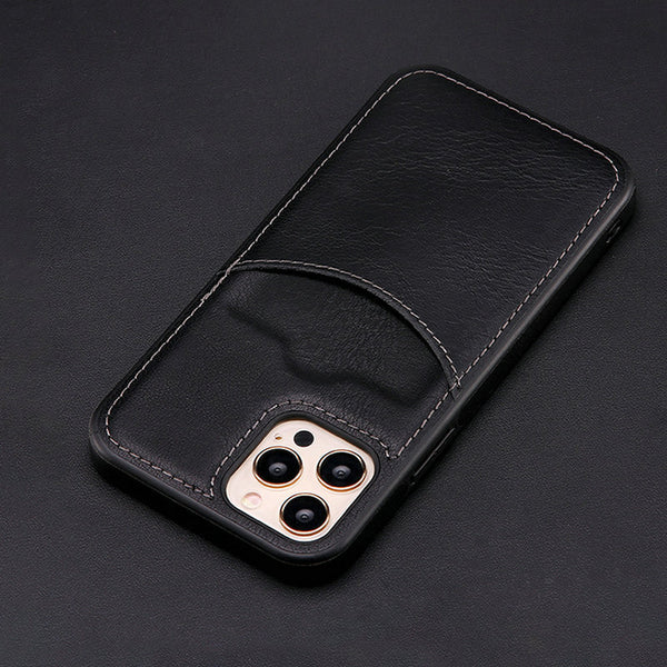 Funda de Cuero para Teléfono y Tarjetas - Diseño Ejecutivo Minimalista - Image 6