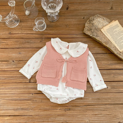 Chaleco Cardigan Tejido para Niños con Borlas - Image 25